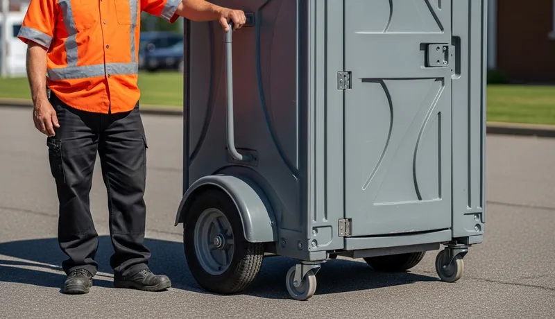 Rolling Porta Potty for Rent